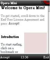 game pic for Opera mini    touchscreen